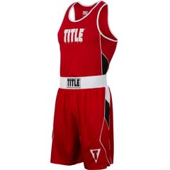 Форма для бокса TITLE Aerovent Elite Amateur Boxing Set 8 Красная, YL