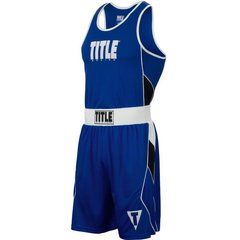 Форма для бокса TITLE Aerovent Elite Amateur Boxing Set 8 Синяя, M