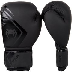 Боксерські рукавички Venum Contender 2.0 Чорні з чорним, 12oz, 12oz