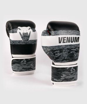 Детские боксерские перчатки Venum Bandit Black Grey, 6 oz