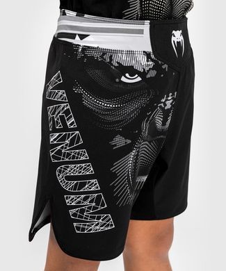 Дитячі шорти для MMA Venum Gorilla Jungle Kids Fightshorts Black White, Чорний, 12 years