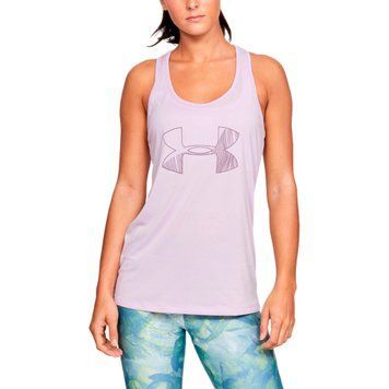 Женская майка Under Armour Tech Graphic Tank Pink, XS