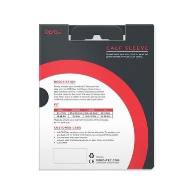 Компрессионный рукав для голени OPROtec Calf Sleeve, S