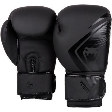 Боксерські рукавички Venum Contender 2.0 Чорні з чорним 12oz
