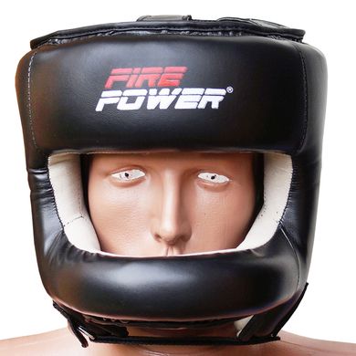 Шлем боксерский для тренировок с бампером FirePower FPHGA7 Черный, M, M
