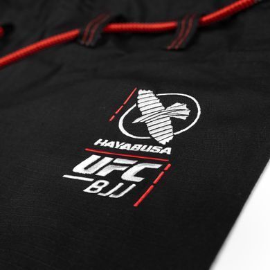 Жіноче кімоно для бразильського джиу-джитсу Hayabusa UFC BJJ (Штани Twill) Чорне F1L