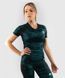 Женский рашгард Venum Defender Rashguard Short Sleeves Black Green, Черный-Зеленый, XS
