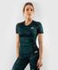 Женский рашгард Venum Defender Rashguard Short Sleeves Black Green, Черный-Зеленый, XS