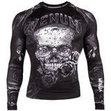 Рашгард Venum Santa Muerte 3.0 Rashguards Long Black White, Чорний, S