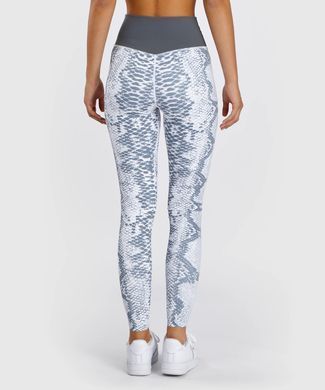 Жіночі легінси Venum White Snake Legging for Women - White, Cірий, S