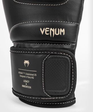 Боксерські рукавички Venum Impact Evo Boxing Gloves - Black Beige, 10 oz