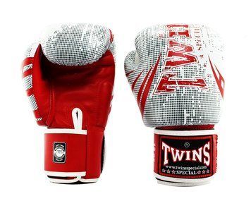 Боксерские перчатки Twins Fancy FBGVL3-TW5 Red White, 8 oz
