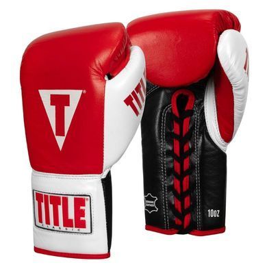 Боксерські рукавички TITLE Classic Pro Fight Червоні 10oz