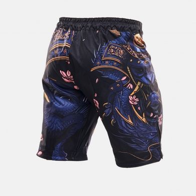 Шорти для ММА Peresvit Legend Bushi Fightshorts, Чорний-Синій, S