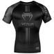 Рашгард Venum Logos Rashguard Short Sleeves Black Black, Чорний, XS