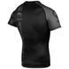 Рашгард Venum Logos Rashguard Short Sleeves Black Black, Чорний, XS