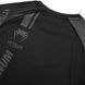 Рашгард Venum Logos Rashguard Short Sleeves Black Black, Чорний, XS