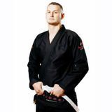 Чорне кімоно для хлопців/чоловіків, джиу-джитсу, TM BUDOGI, зріст 180 см, щільність 450 гр/м.кв.