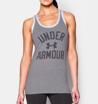 Женская майка Under Armour Favorite Graphic Tank True Gray Heather, XS