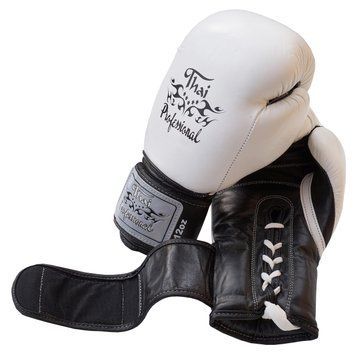 Боксерские перчатки Thai Professional BG5VL Белые 10oz
