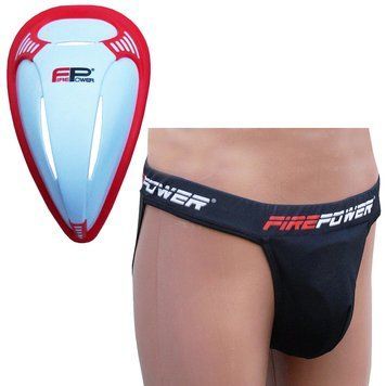 Захист паху (Черепашка) Firepower Full protection з червоною черепашкою S