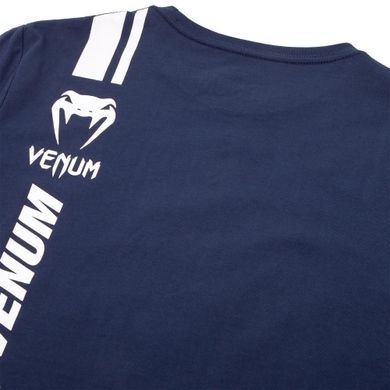 Футболка Venum Logos T shirt Navy Blue White, XS