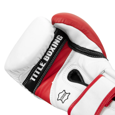 Снарядные перчатки Title Boxing Gel World V2T Bag Gloves White Red Black, M