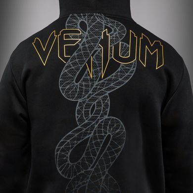 Худі Venum Serpenti Hoodie Black Silver Gold, Чорний, XXL
