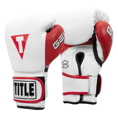Снарядные перчатки Title Boxing Gel World V2T Bag Gloves White Red Black, M
