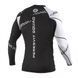 Рашгард Peresvit Ranked Rashguard Long Sleeve White, Черный-Белый, XS
