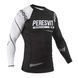 Рашгард Peresvit Ranked Rashguard Long Sleeve White, Черный-Белый, XS