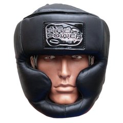 Шлем боксерский для тренировок Firepower FPHG3 Черный матовый, M, M