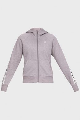 Жіноче худі Under Armour Taped Fleece Full Zip, Cірий, XS