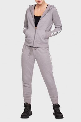 Жіноче худі Under Armour Taped Fleece Full Zip, Cірий, XS