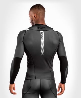 Рашгард Venum Nogi 3.0 Long Sleeves Rashguard Black White, Чорний-Білий, XS