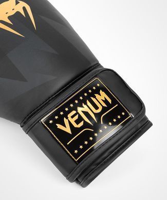 Боксерские перчатки Venum Razor Boxing Gloves Black Gold, 12 oz