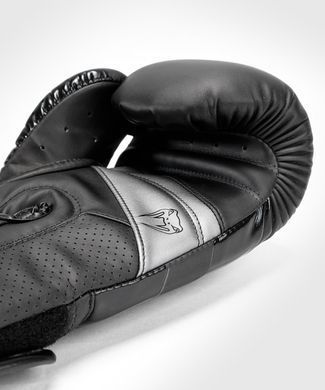 Боксерские перчатки Venum Elite Evo Black Black, 10 oz