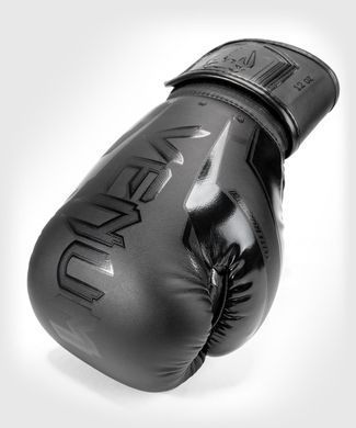 Боксерские перчатки Venum Elite Evo Black Black, 10 oz