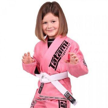 Дитяче кімоно для бразильського джиу-джитсу Tatami Meerkatsu Kids Animal Рожеве M0000