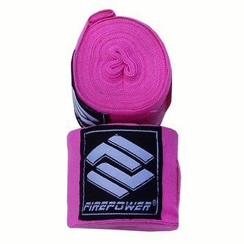 Бинты боксерские эластичные FirePower FPHW3 Розовые 4,5м
