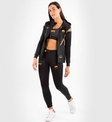 Жіночі штани Venum Authentic UFC FightNight Black Gold, Чорний, S