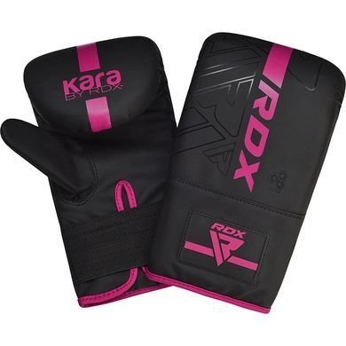 Снарядные перчатки RDX F6 Kara Black Pink, 4 oz