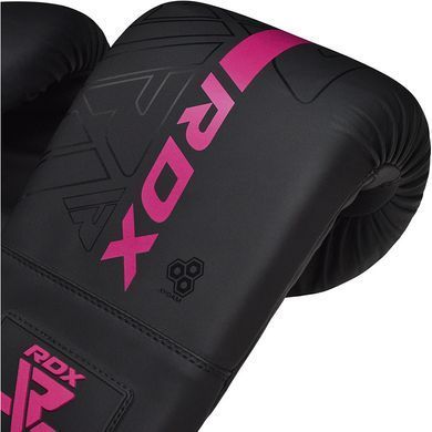 Снарядные перчатки RDX F6 Kara Black Pink, 4 oz