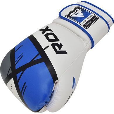 Боксерские перчатки RDX F7 Ego Boxing Gloves Blue, 14 oz