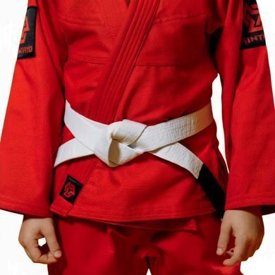 Кімоно для джиу - джитсу червоне, TM "Kintayo", 150 зріст, щільність 350 гр/м.кв.