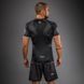 Рашгард Venum Nexus Short Sleeve Rashguard Black Silver, Чорний, S