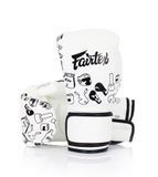 Боксерские перчатки Fairtex BGV14W Art Collections Graffiti White, 16 oz