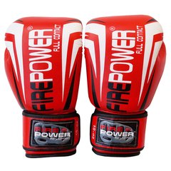 Боксерские перчатки Firepower FPBG12 Красные, 10oz