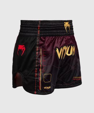 Тайські шорти Venum Tactical XT Muay Thai Shorts - Black/Burgundy/Gold, L
