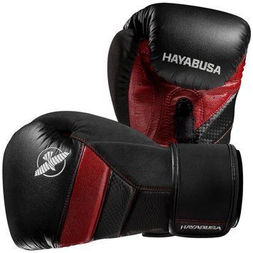 Боксерские перчатки Hayabusa T3 Boxing Gloves Black Red, 10 oz